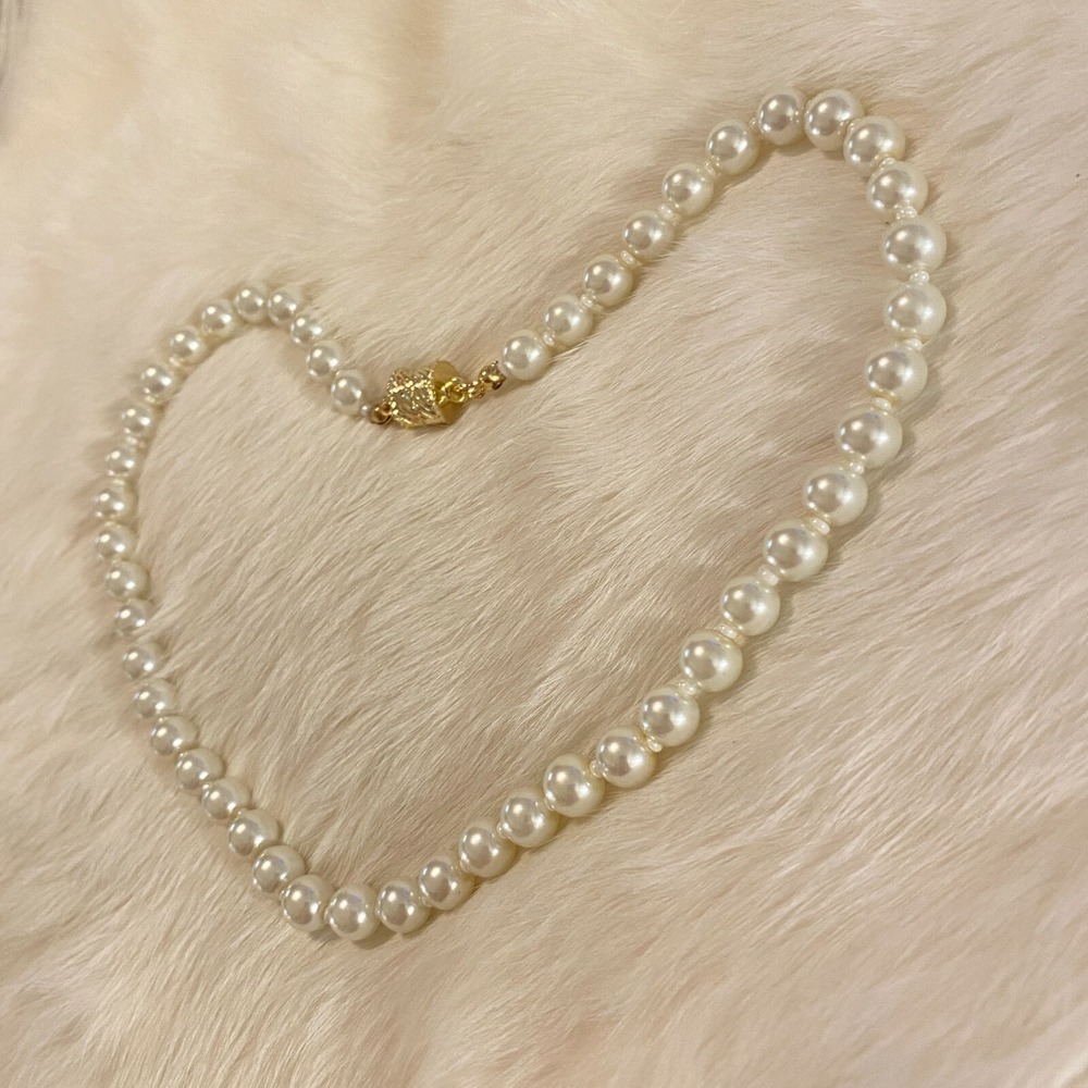 Vtg Regency Formal Glass Bead Necklace‎ Bracelet Rockabilly Retro Romantic 6504 - Picture 7 of 9